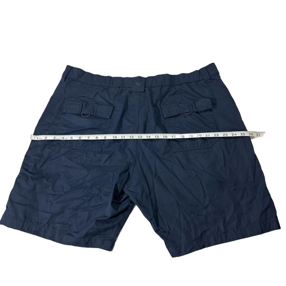 Wrangler Jeans Performance Mens Navy Blue Flat Front Shorts Size 42 9” Inseam - Picture 9 of 11